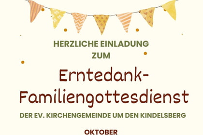 Erntedank-Familiengottesdienst beim K&uuml;rbisfest in Ferndorf 04.10.2026