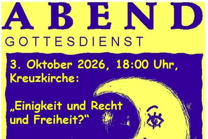 Abendgottesdienst in Kreuzkirche 03.10.2026